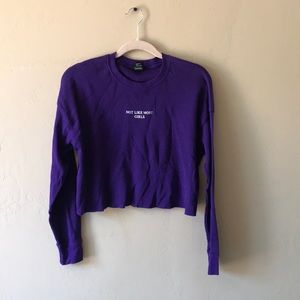 Forever 21 Top with label “Not Like Most Girls”